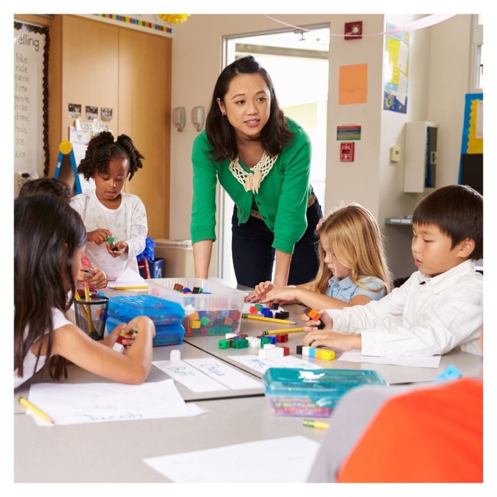 children in classroom