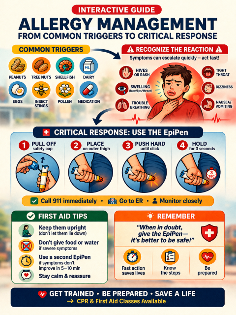 Allergy Management: From Common Triggers to Critical Response (Interactive Guide)