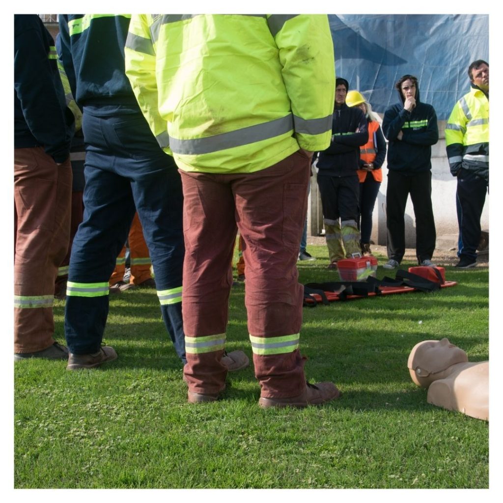 people taking CPR class