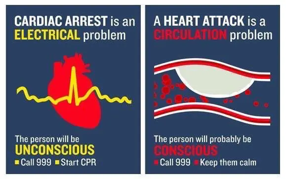 The Difference Between a Heart Attack and a Cardiac Arrest