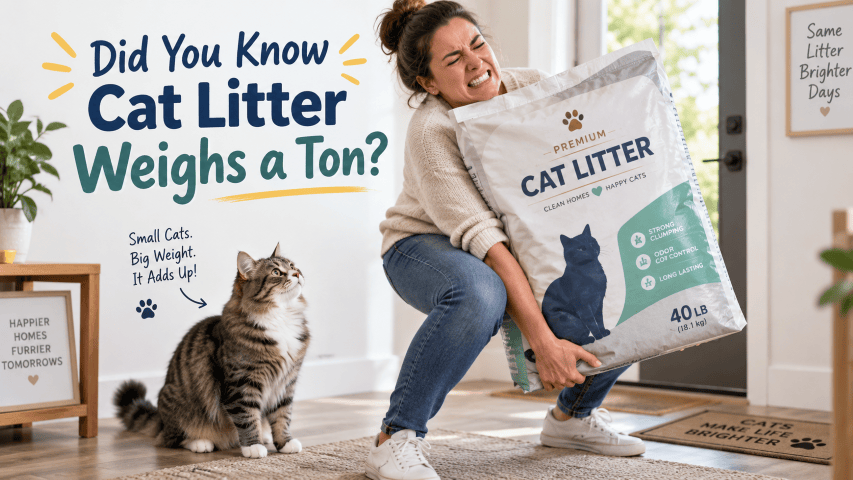 Did you know cat litter weighs a ton?