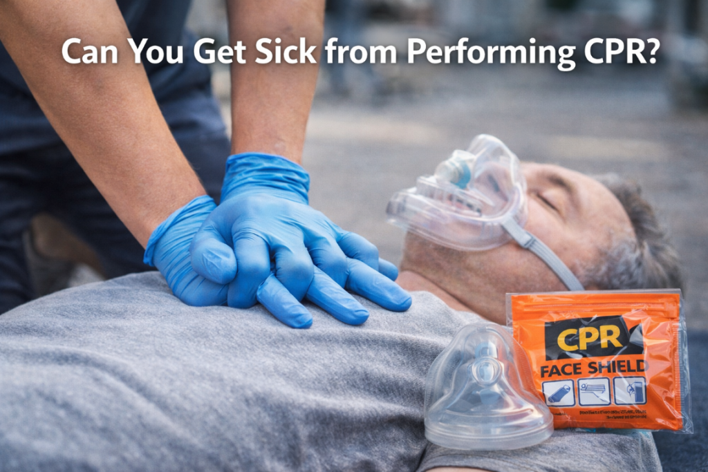 Real CPR is very different from classroom CPR. You come in contact with a lot of bodily fluids when actually performing CPR in a real life situation. To assuage the public's fear, CPR training now incorporates personal protective gear