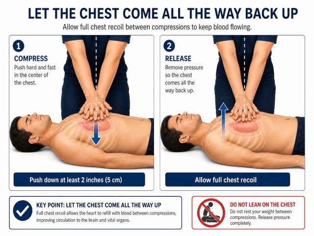 cpr chest recoil illustration 